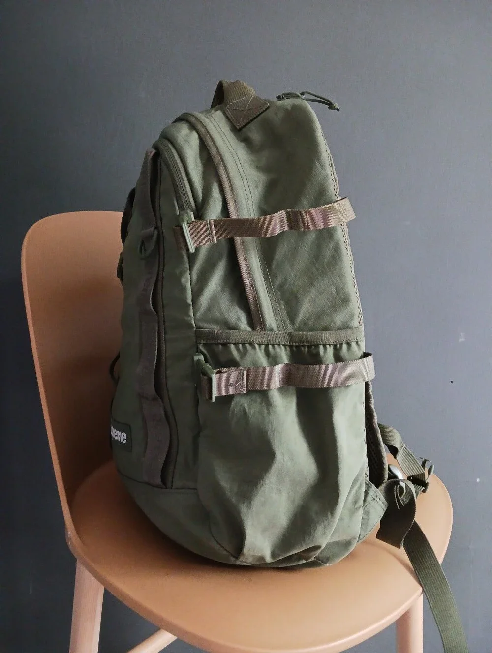 Supreme Olive Green Utility Tactical Backpack 19